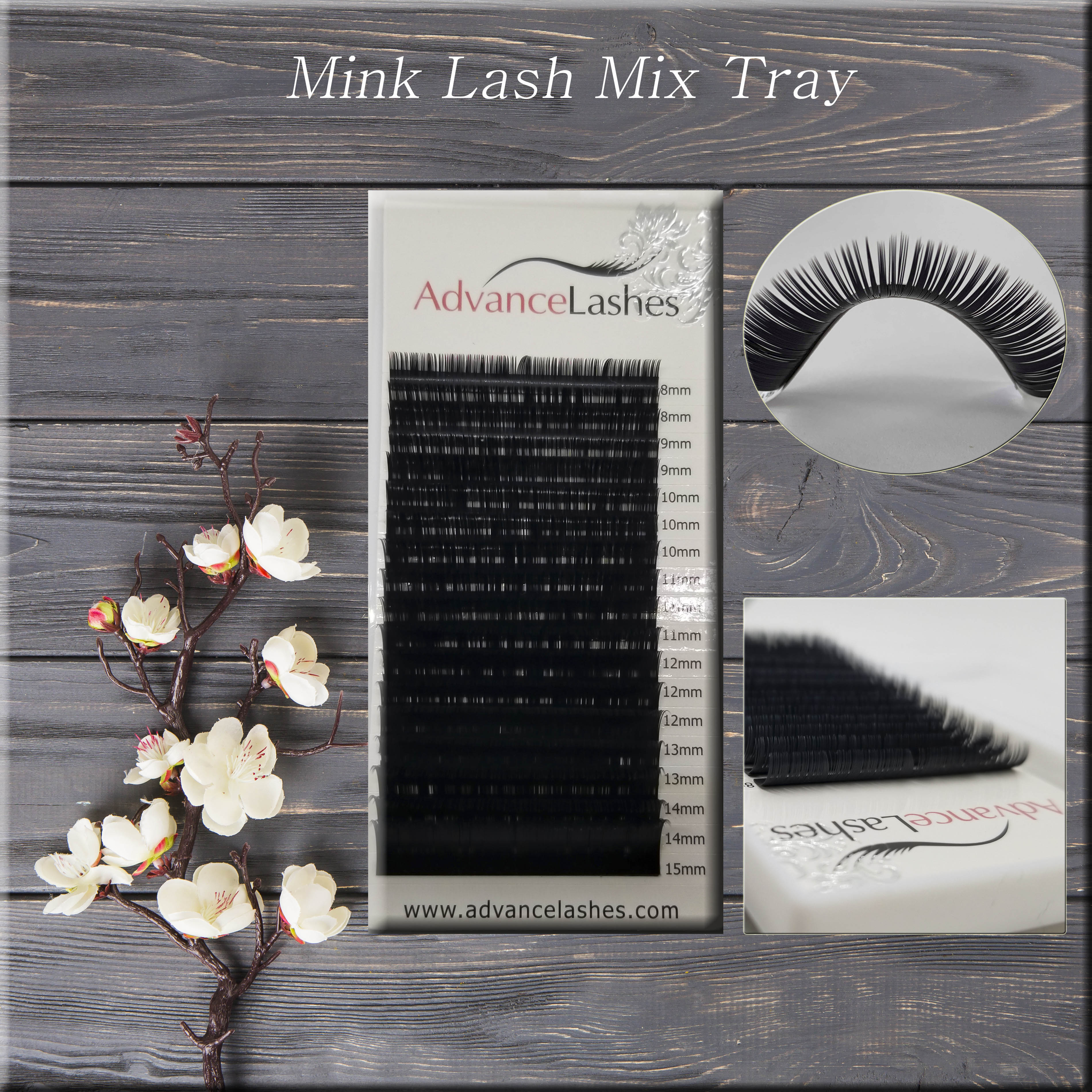 Mink Lash Mixed Tray - "J" Curl