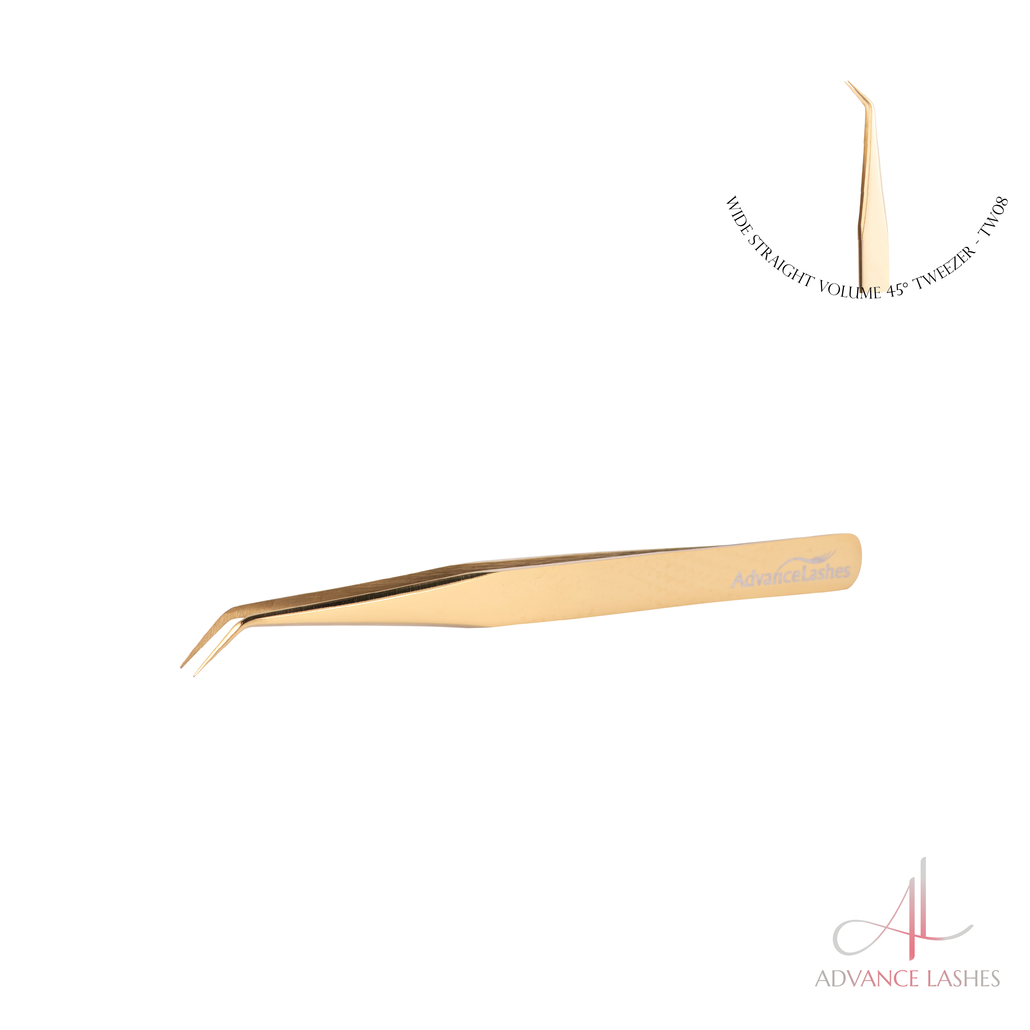 Tweezers 💎 Wide 45° Straight Volume