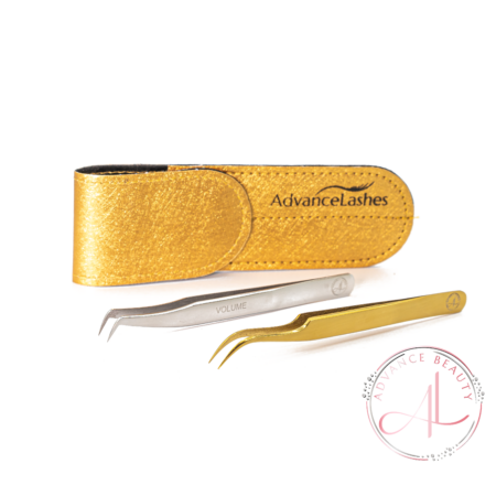 Silver Russian Volume - Curl⭐️ Tweezers Set