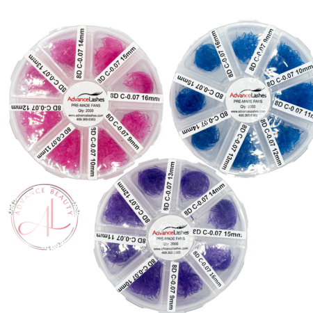 Color - Pre-Made Volume Lashes Fans - Mixed Sizes