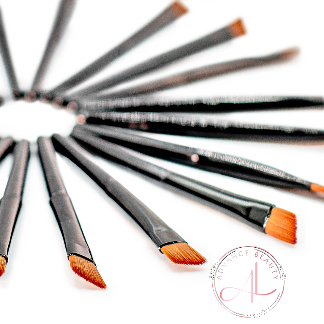 Disposable Angled Eyebrow Brushes - Brow Tint Brushes- Eye Makeup Brush Eyeliner Brush Tinting 50psc