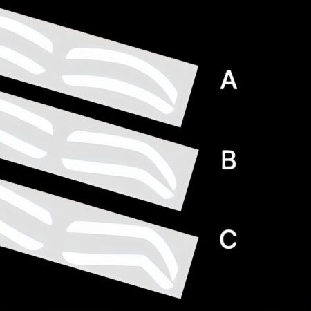 Airbrush Eyebrow Stickers Stencils Shape Tape