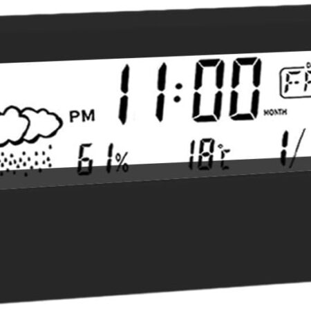 Clock Weather Display Electronic Alarm Clock With Temperature