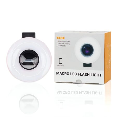 Macro Lens with Mini Clip Ring Light